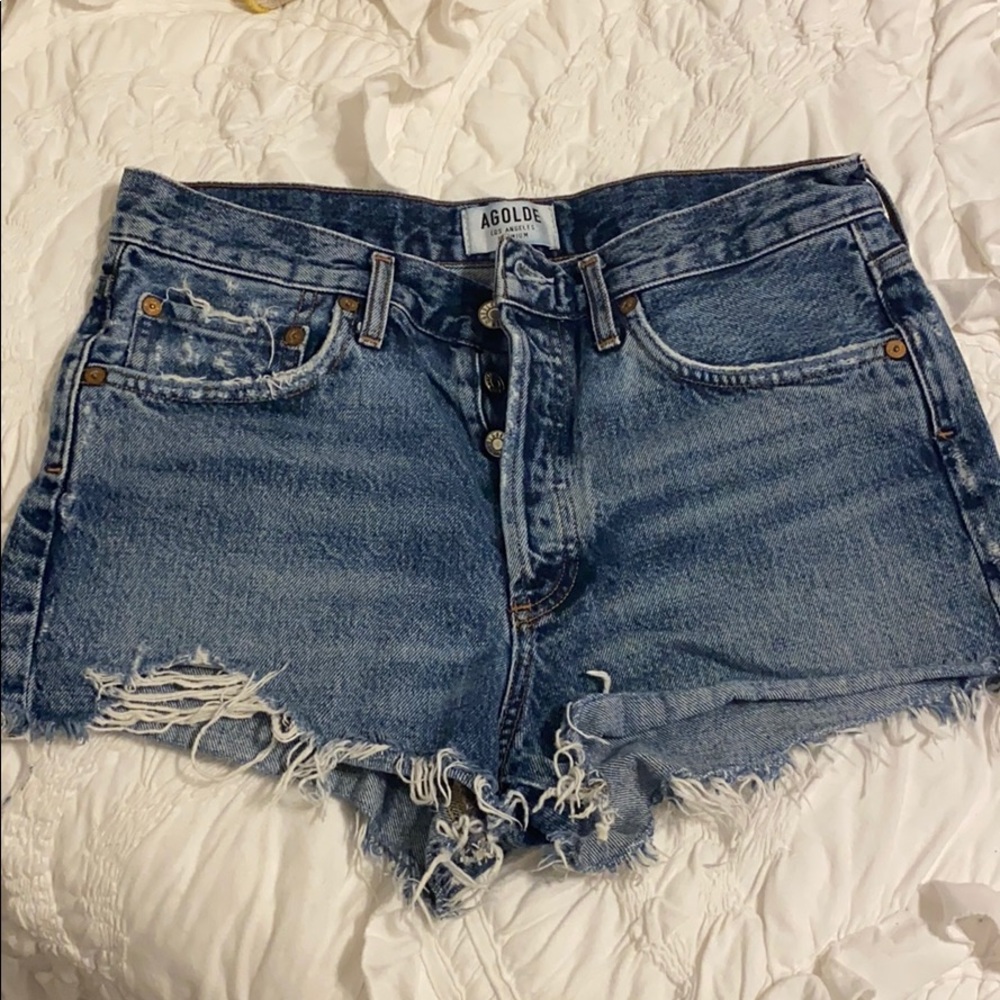 AGOLDE Parker denim shorts